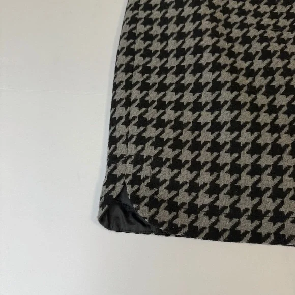 J.Crew Women's Houndstooth Wool Blend Mini Skirt Size 6 Preppy Y2K - Picture 4 of 9